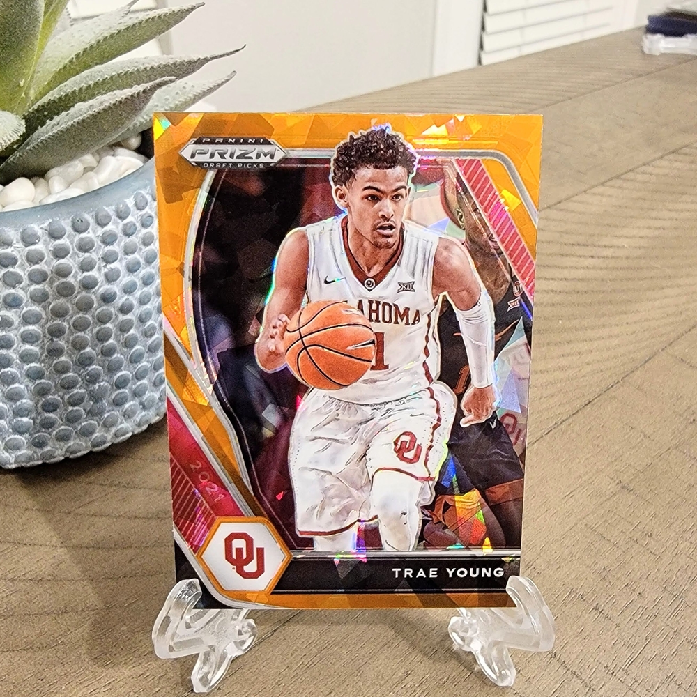 N/M! Trae Young 21' Panini Prizm Draft Pick #78 [ORANGE ICE PRIZM[ OU Sooners